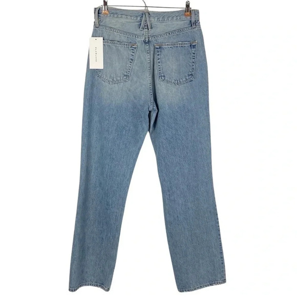 SLVRLAKE Jeans Waist 29 Womens 8 London Long Time Coming NWT Straight Denim New - Picture 3 of 16